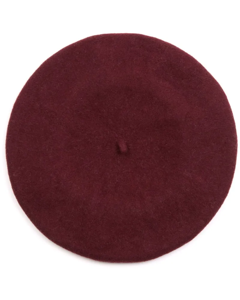 Maison Margiela Baskenmütze mit Logo aus vier Nähten Rot