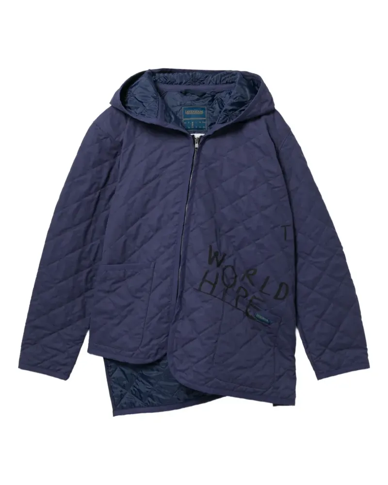 Comme des Garçons Gesteppte Kapuzenjacke - Blau Blau