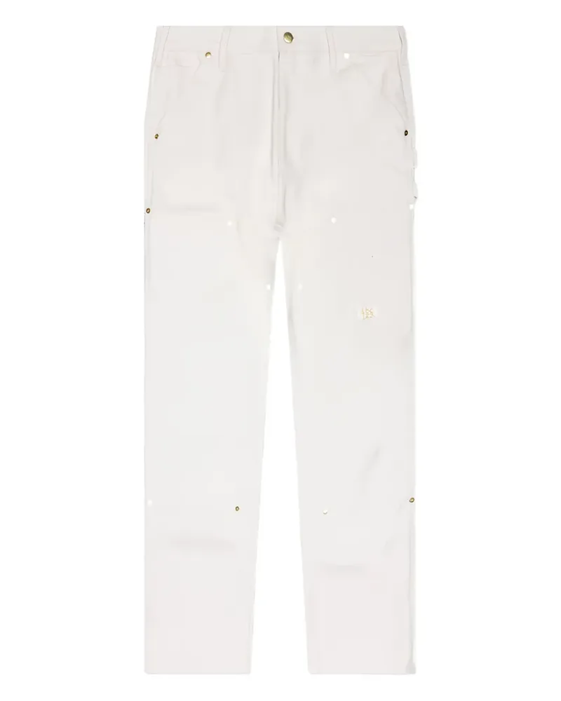 Abc. Verzierte Hose aus Canvas - Weiß Weiß