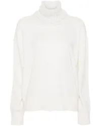 Fabiana Filippi Rollkragenpullover mit Pailletten Nude