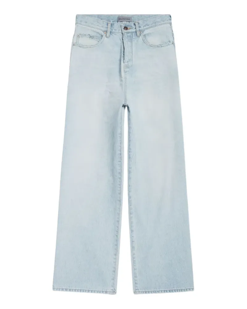 Balenciaga patch-pocket denim shirt - Blau Blau