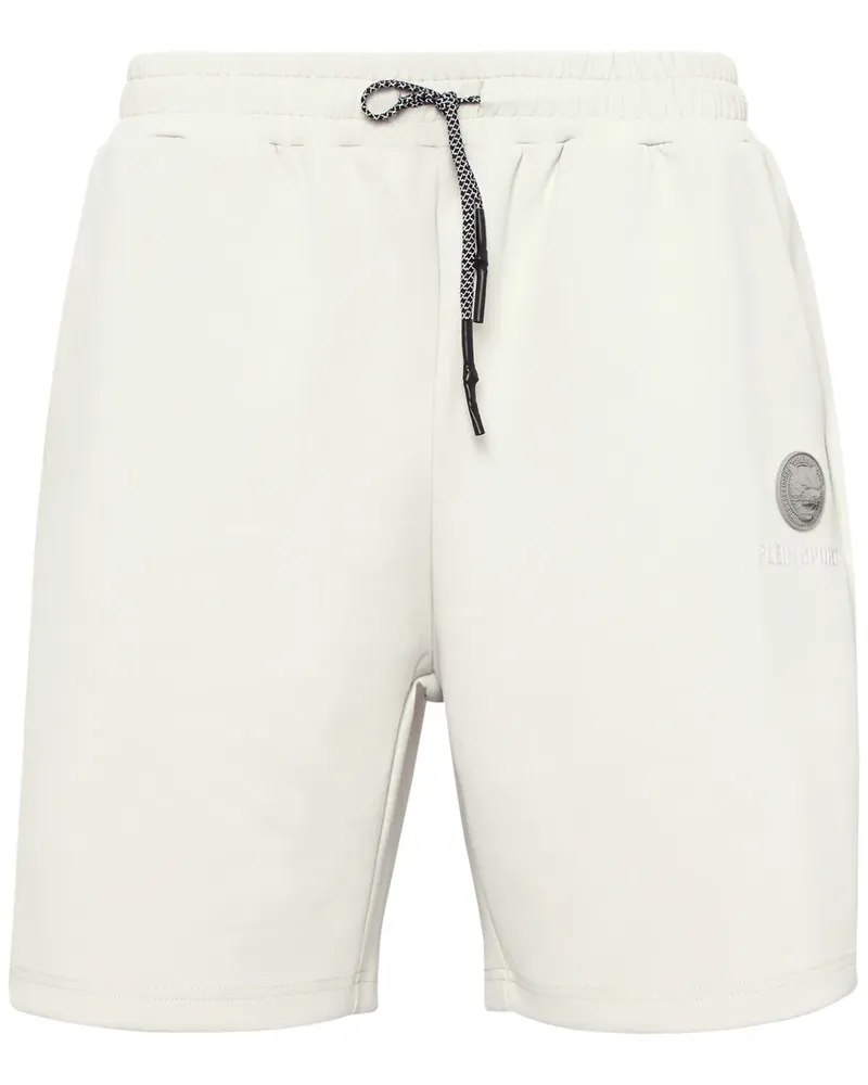 Philipp Plein Joggingshorts mit Logo-Print - Grau Grau