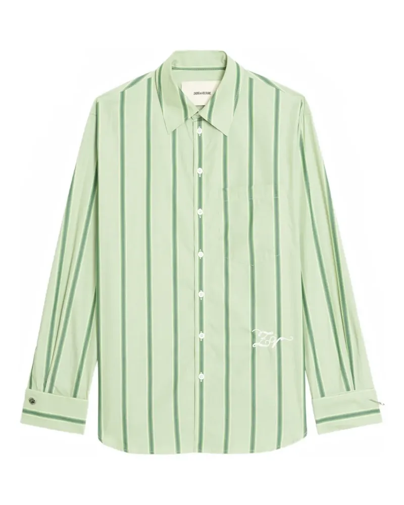 Zadig & Voltaire Morning striped shirt - Grün Grün
