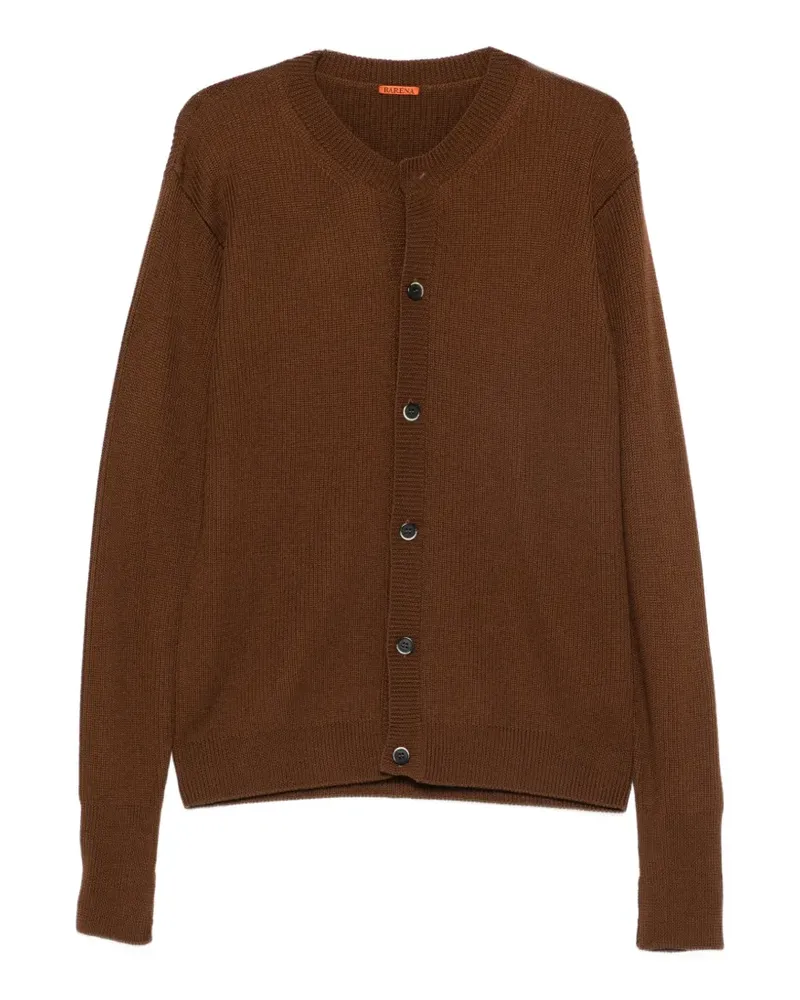BARENA ribbed-knit cardigan - Braun Braun