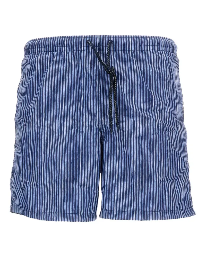Drumohr  striped drawstring swim shorts - Blau Blau