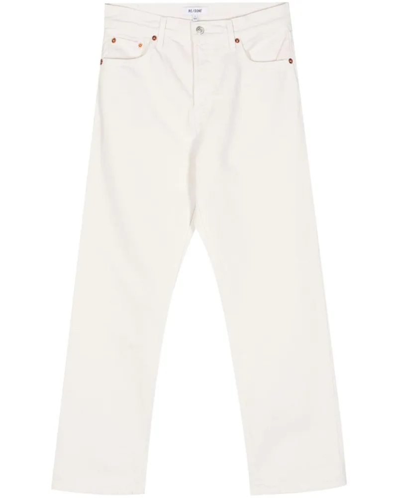 RE/DONE Gerade Easy Cropped-Jeans - Nude Nude