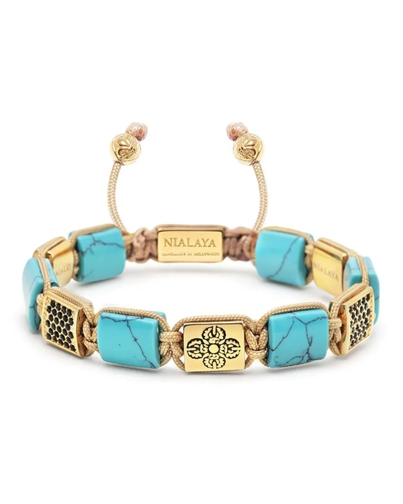 Nialaya Armband mit Kordelzug Gold