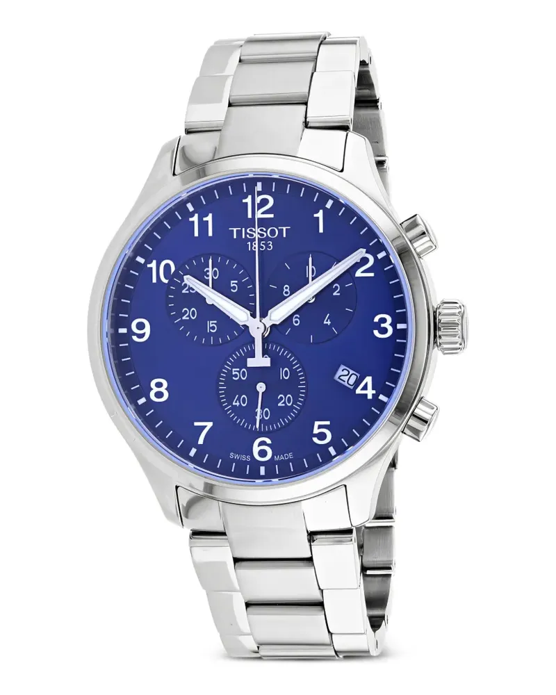 Tissot Chrono XL Classic Armbanduhr 45mm - Blau Blau
