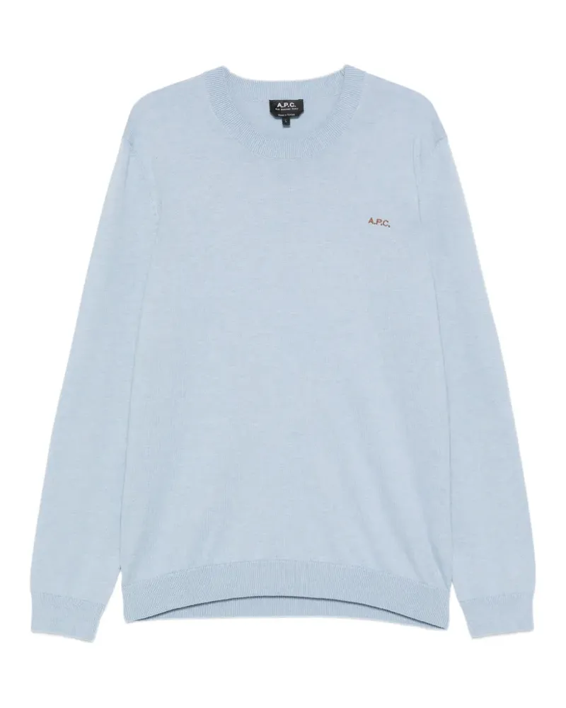 A.P.C. Pullover mit rundem Ausschnitt - Blau Blau