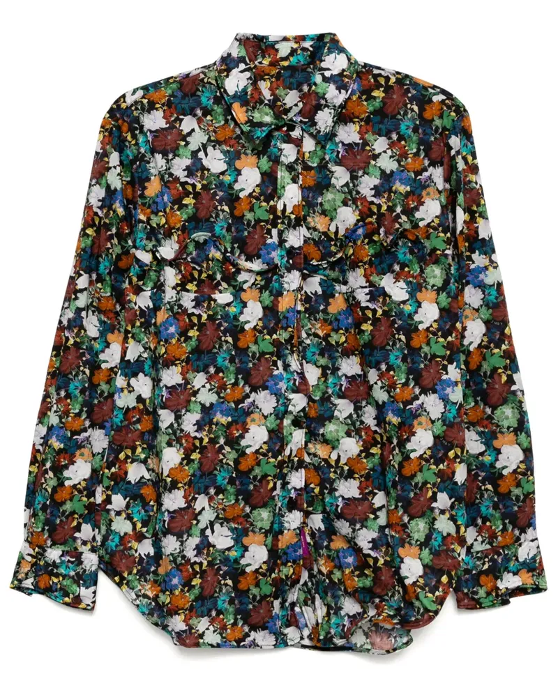 JNBY Hemd mit Blumen-Print - Schwarz Schwarz