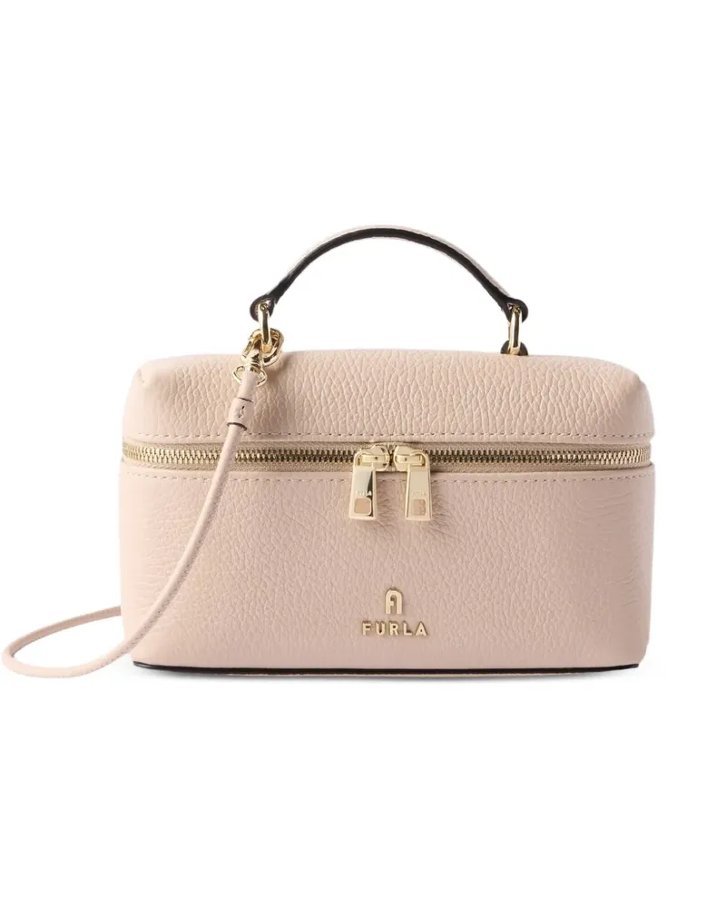 Furla Camelia grained-leather mini bag - Rosa Rosa