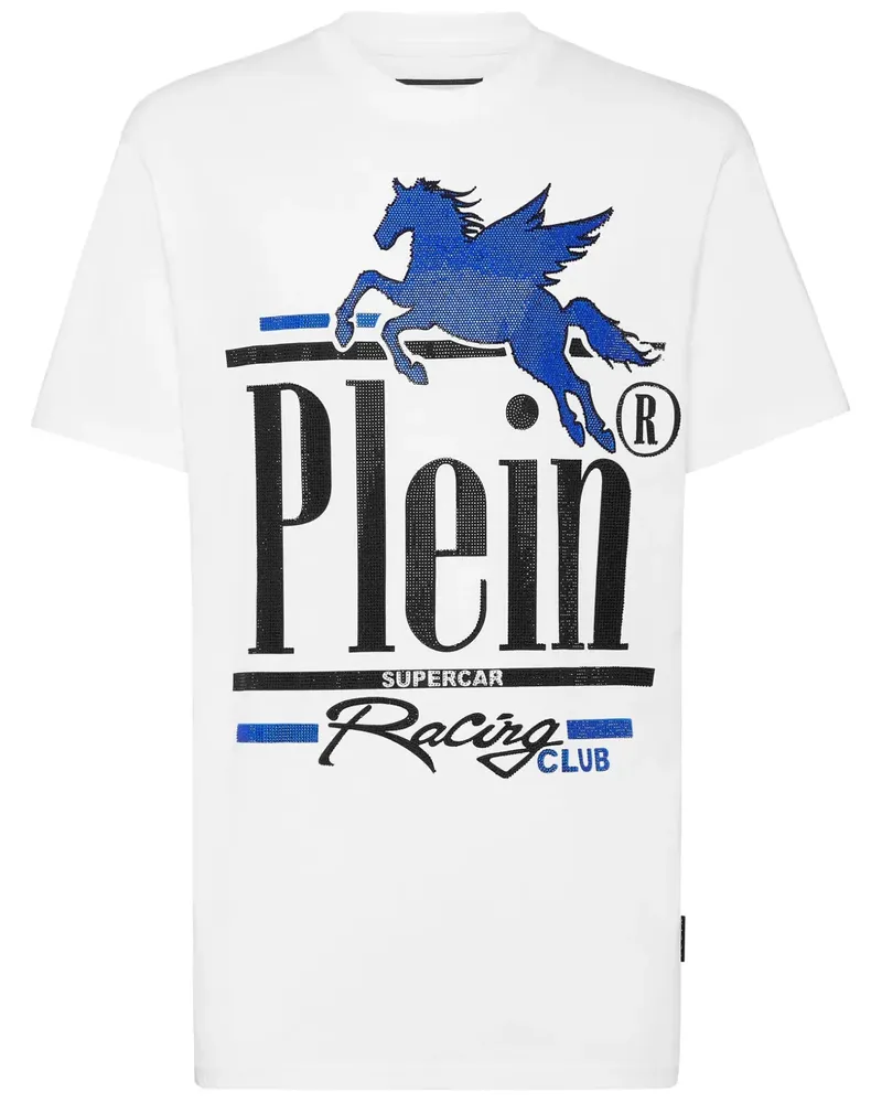 Philipp Plein Racing Club T-Shirt - Weiß Weiß