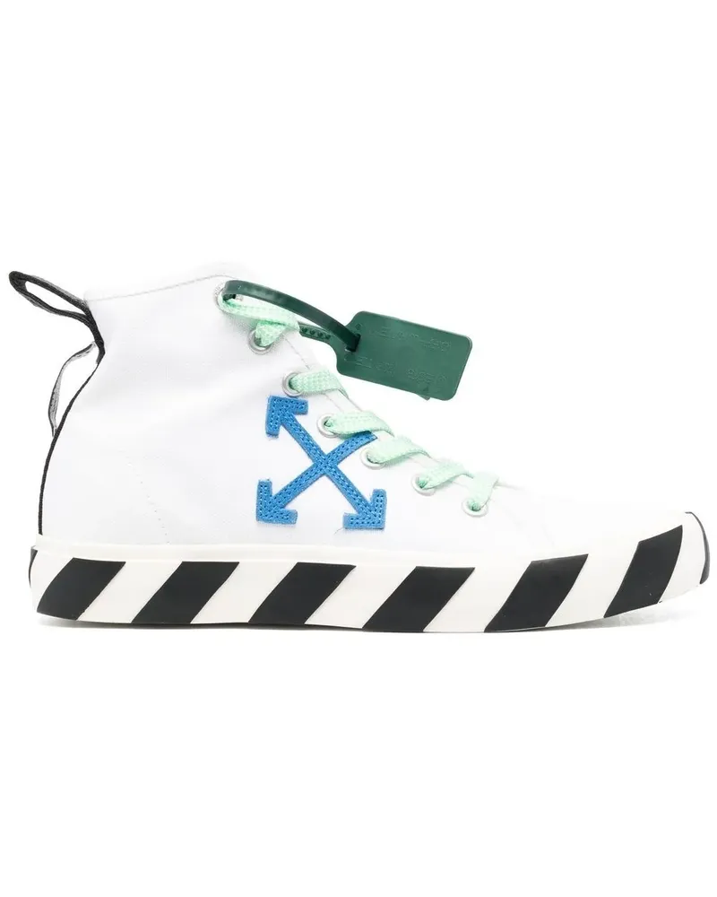 OFF-WHITE Vulcanized Sneakers mit Kabelbinder-Detail - WHITE NAVY BLUE White