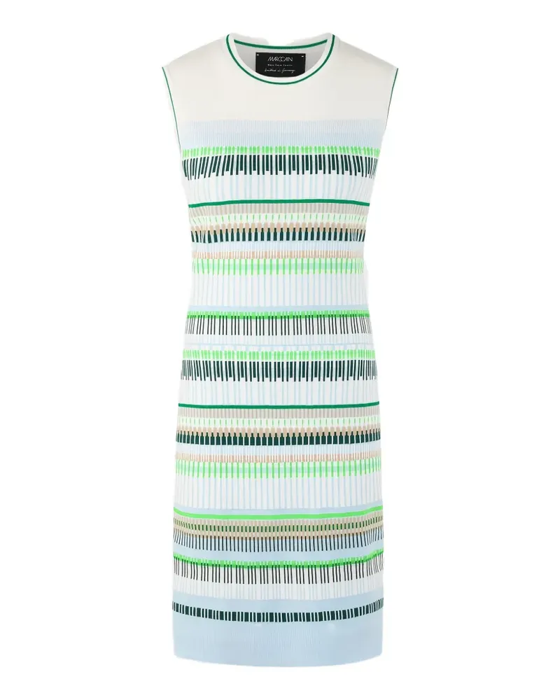 Marc Cain striped sleeveless mini dress - Grün Grün
