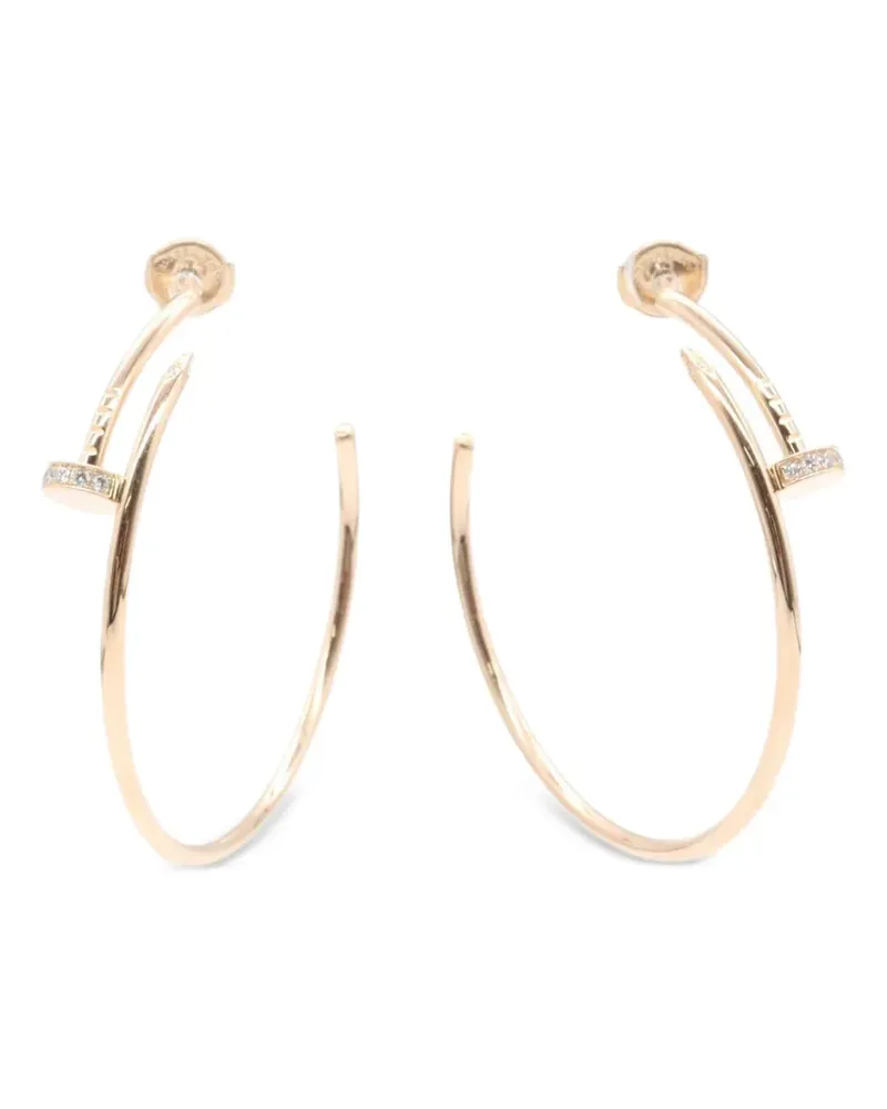 Cartier 2010s Juste un Clou Creolen mit Diamanten - Gold Gold