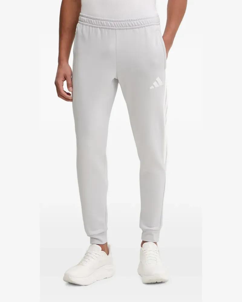 adidas logo-embroidered track pants - Grau Grau