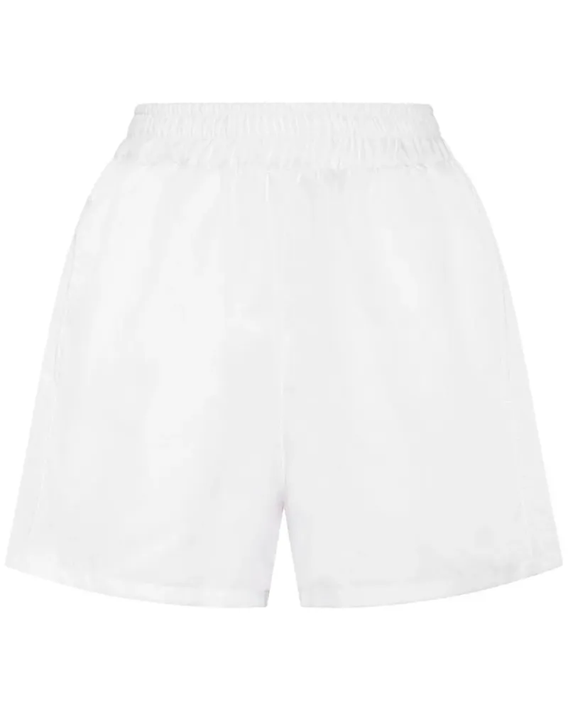 Philipp Plein Lauf-Shorts mit Logo-Streifen - Weiß Weiß