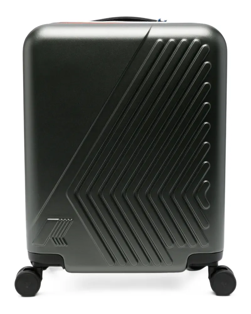 K-Way logo-embossed hard-shell suitcase - Grau Grau