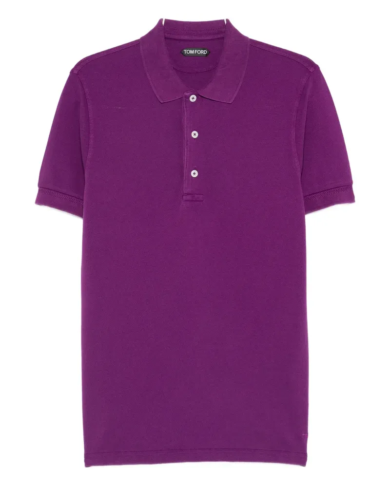 Tom Ford buttoned polo shirt - Violett Violett