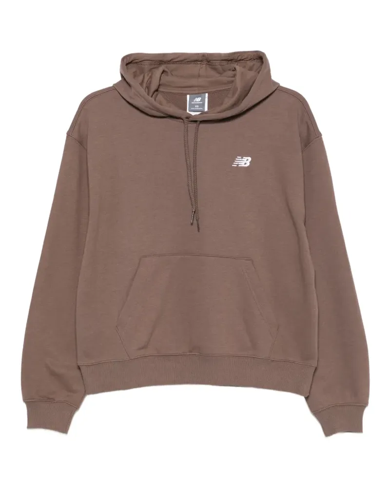 New Balance logo-detail hoodie - Braun Braun