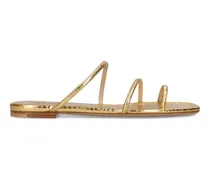 Flache Patti Sandalen - Gold