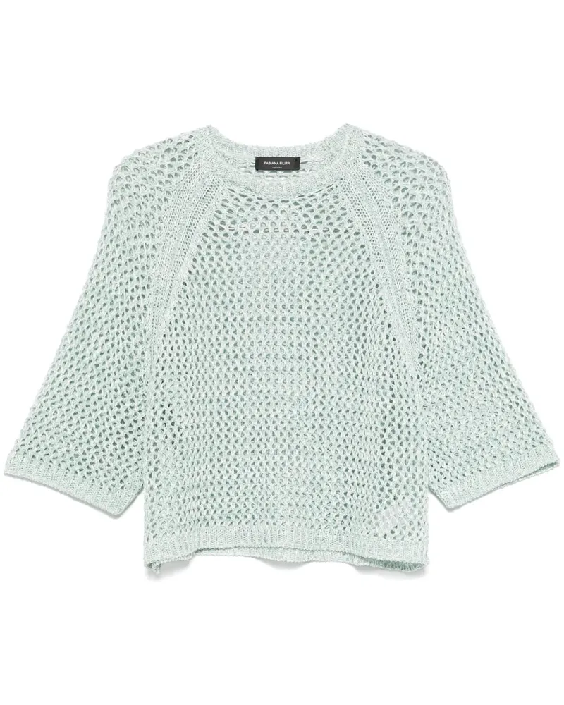 Fabiana Filippi Pullover aus Häkelstrick - Grün Grün