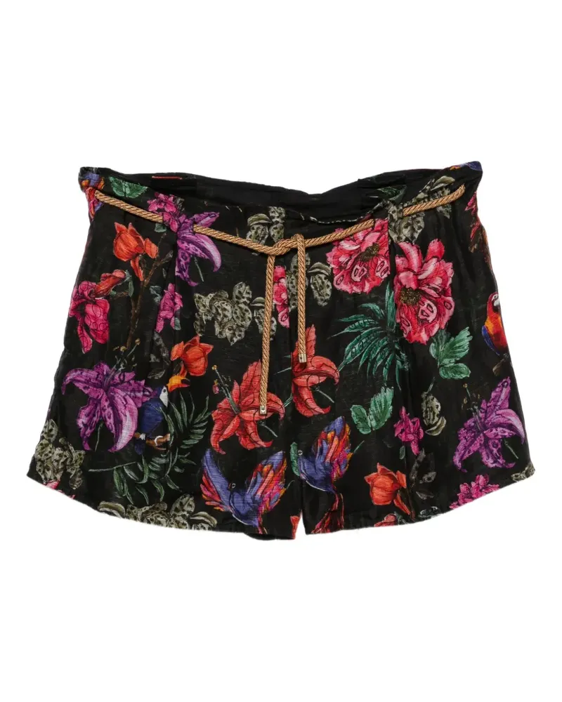 Simona Corsellini Shorts mit Print - Schwarz Schwarz