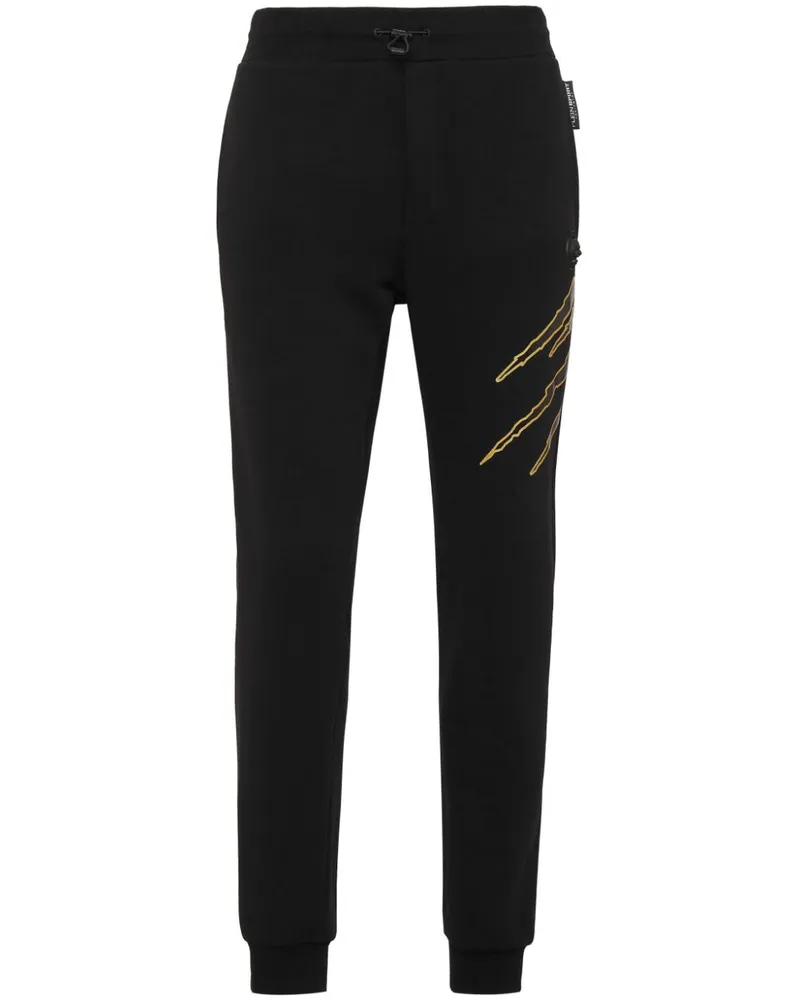 Philipp Plein Jogginghose mit Scratch-Print - Schwarz Schwarz