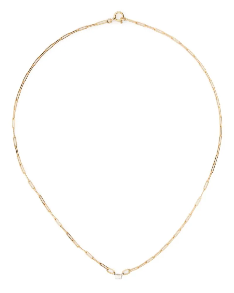Yvonne Léon 18kt Solitaire Gelbgoldhalskette mit Diamant Gold