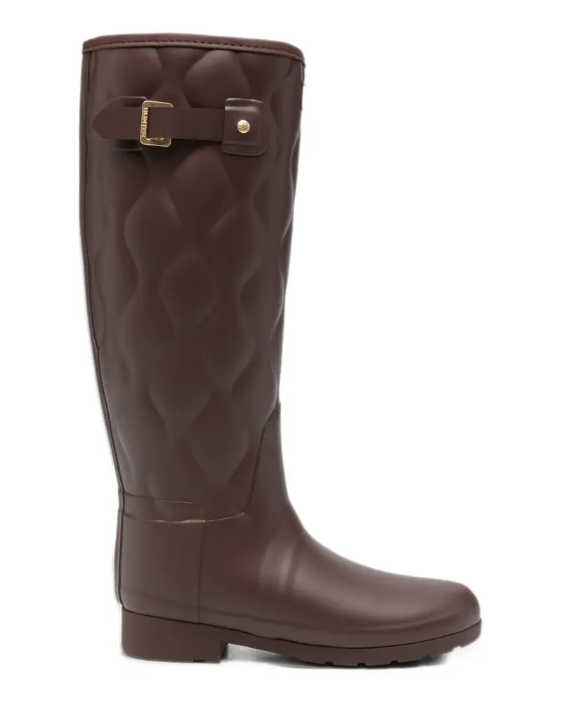 Hunter quilted buckle-fastening boots - Braun Braun