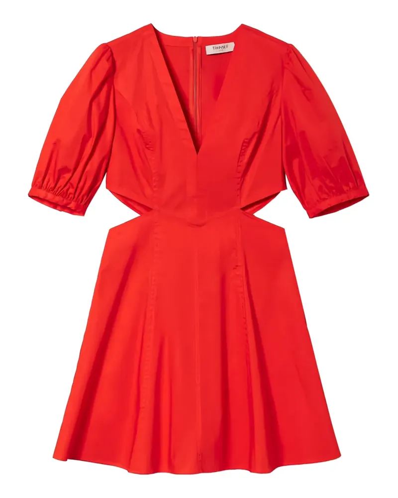 Twin-Set Minikleid mit Puffärmeln - Rot Rot