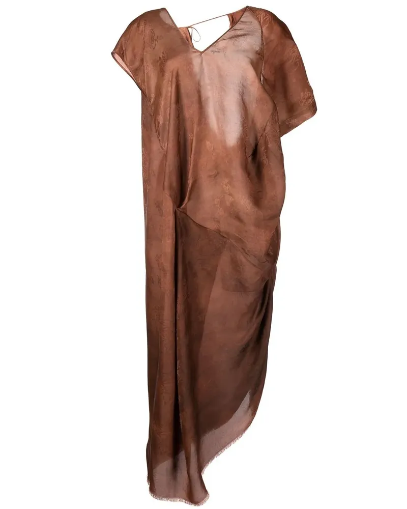 Uma Wang Asymmetrisches Kleid - Braun Braun