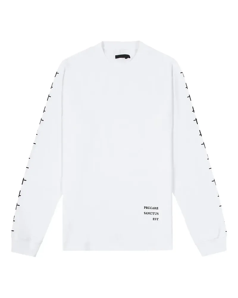 RTA cross-detail sweatshirt - Weiß Weiß