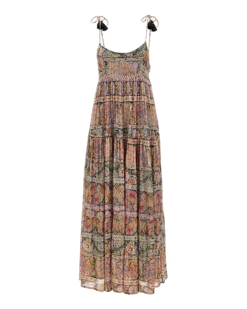 RIXO Kamilah paisley-print dress - Rosa Rosa