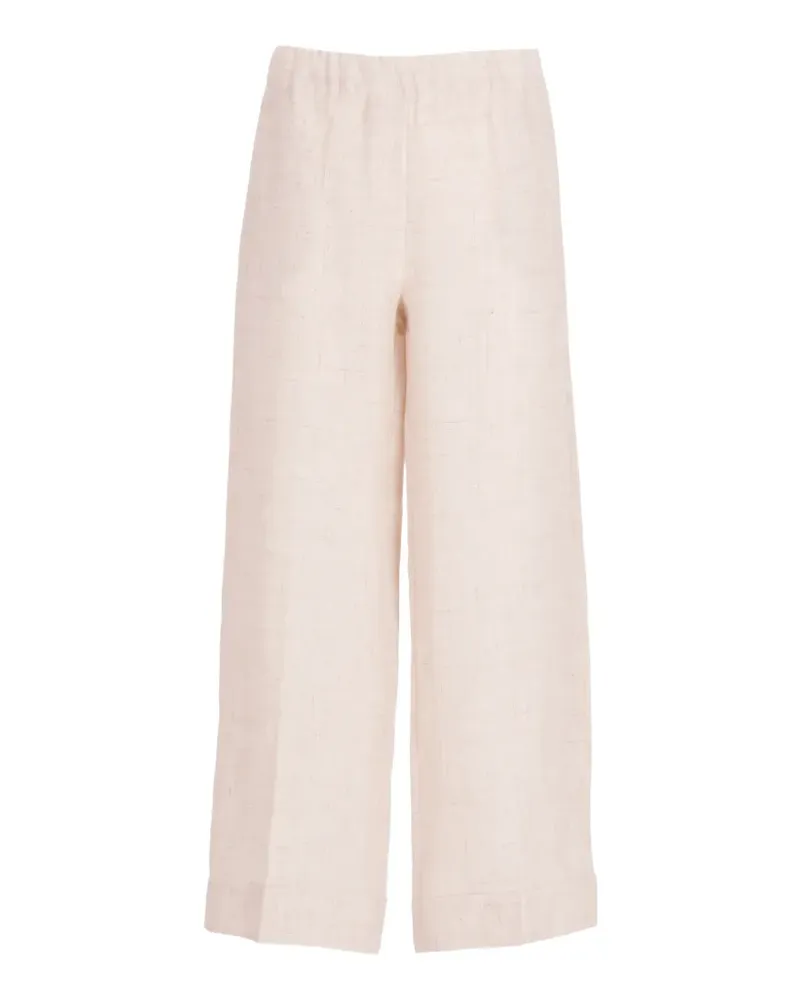 D.EXTERIOR wide-leg turn-up trousers - Nude Nude