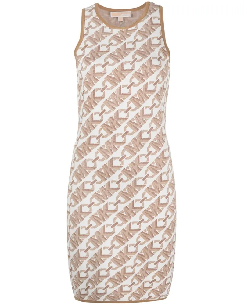 Michael Kors Jacquard-Kleid - Braun Braun