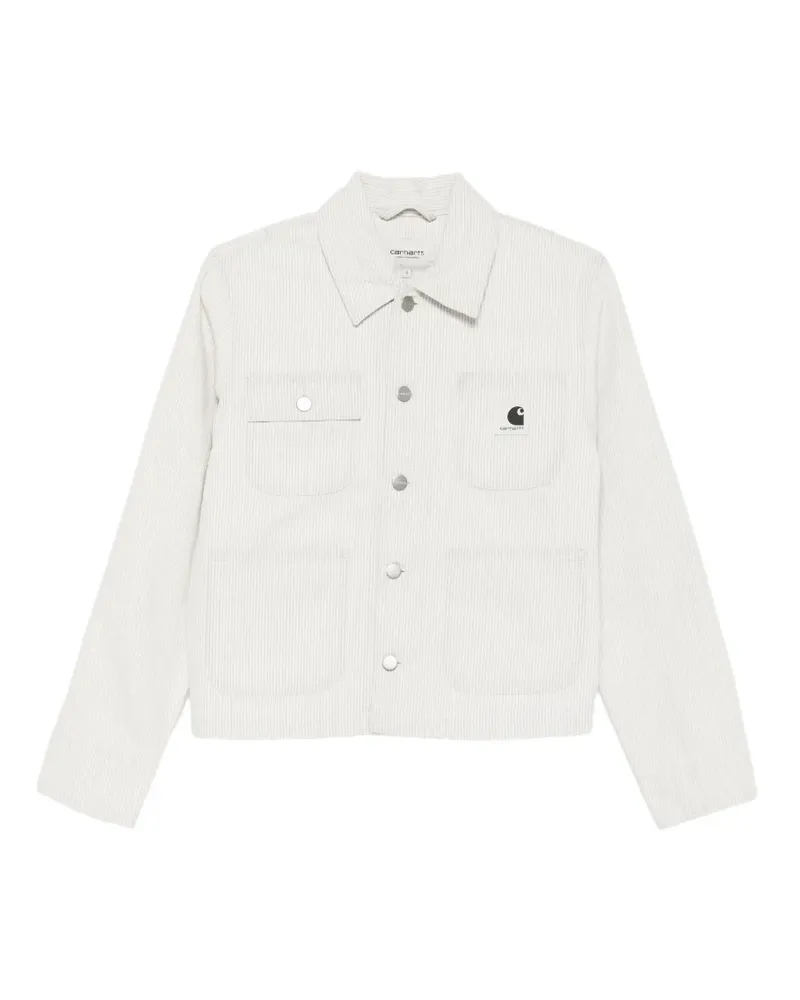 Carhartt WIP Gestreifte Mercer Chore Jeansjacke - Nude Nude