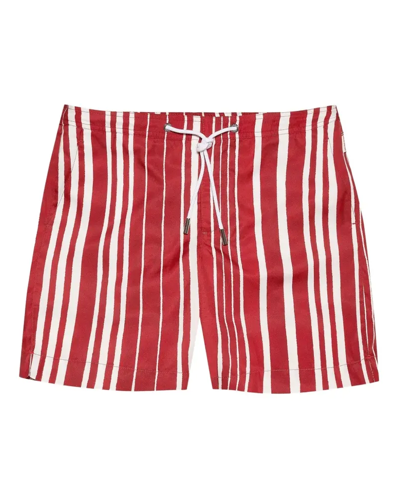 Orlebar Brown Bulldog Badeshorts mit Streifen - Rot Rot