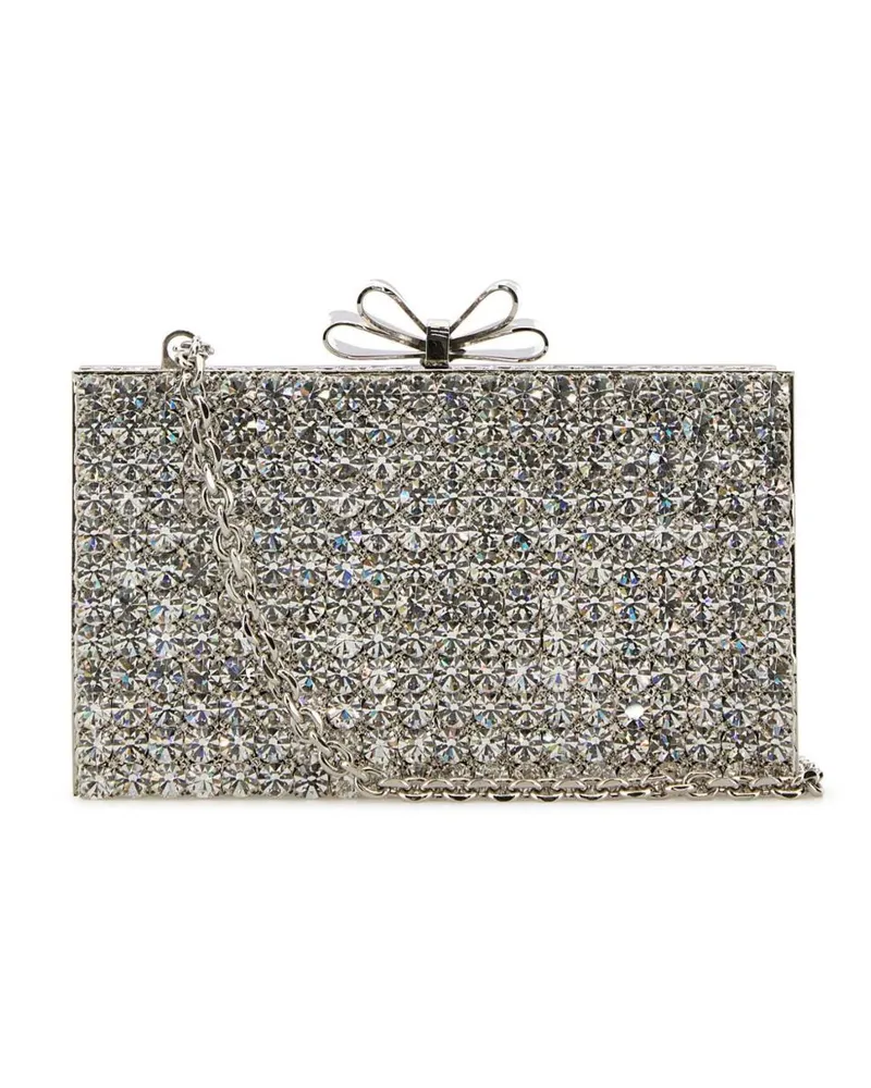 Mach & Mach Verzierte Clutch - Silber Silber