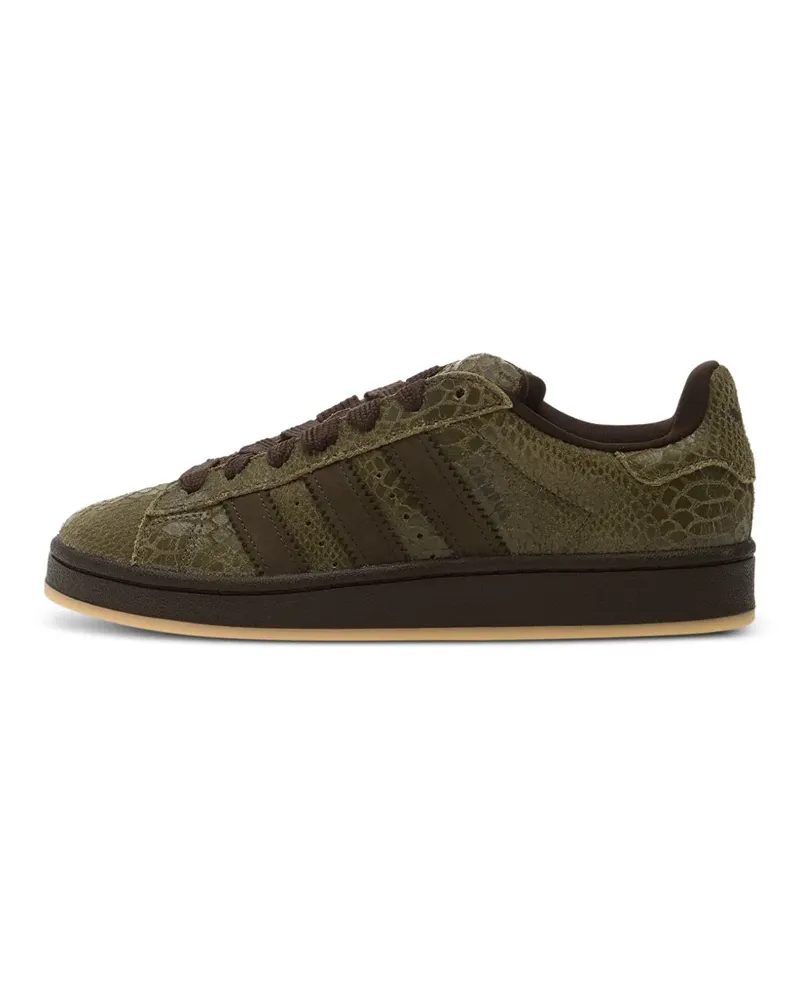 adidas Campus Sneakers mit Schlangenleder-Effekt - Grün Grün