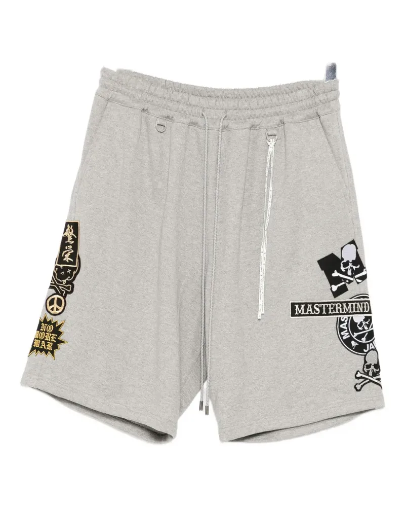 Mastermind Japan logo-appliqué shorts - Grau Grau