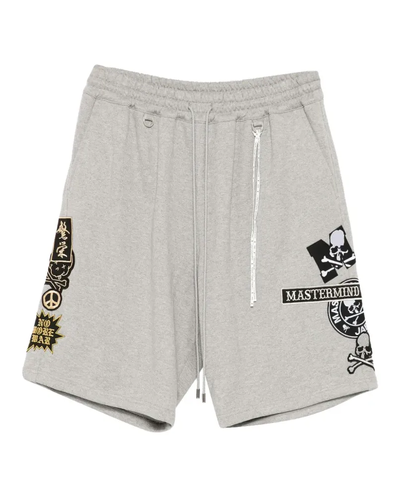 Mastermind Japan Shorts mit Logo-Applikation - Grau Grau