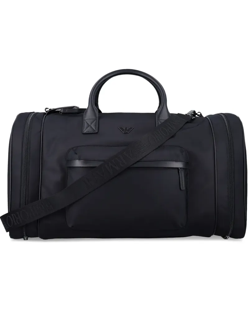 Emporio Armani Reisetasche mit Logo - Schwarz Schwarz
