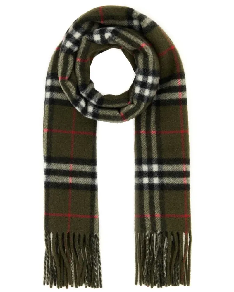 Burberry Karierter Schal - Grün Grün