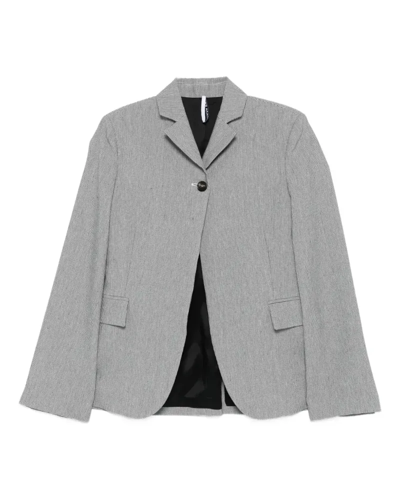 Liviana Conti single-breasted houndstooth blazer - Schwarz Schwarz