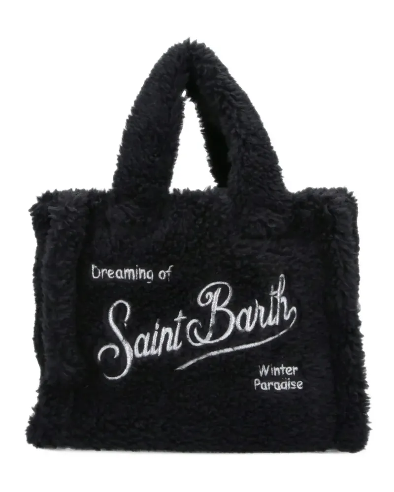 MC2 Saint Barth Mini Vanity Tote Bag mit Shearling-Effekt - Schwarz Schwarz