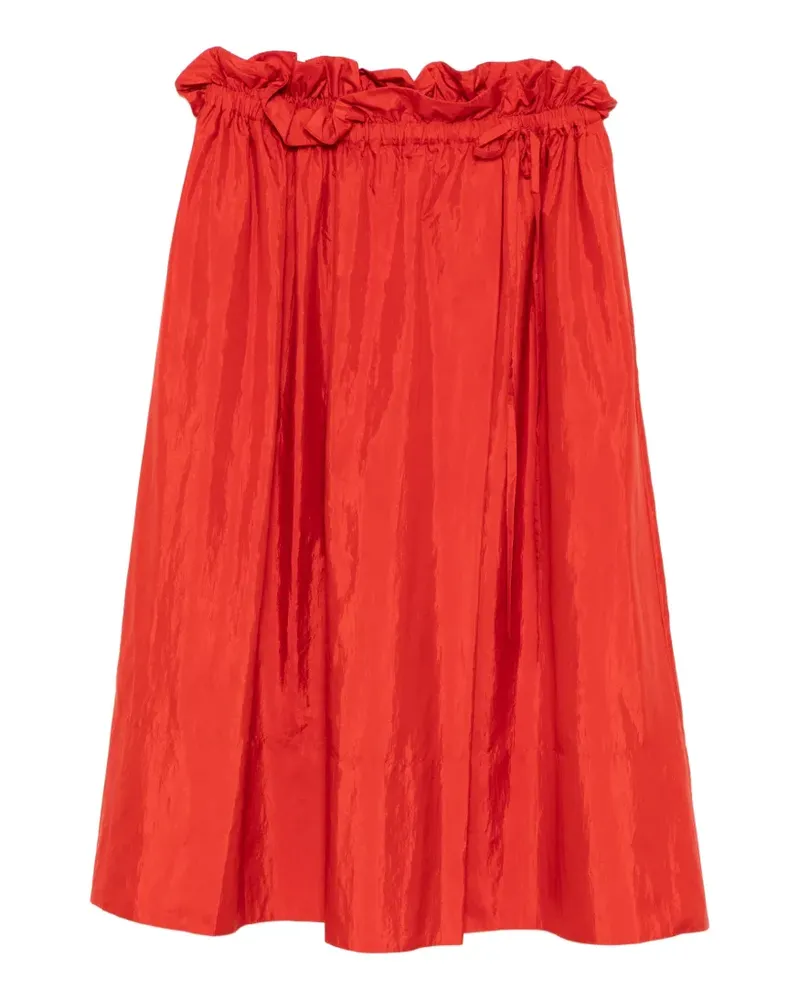 Jil Sander Gerüschter Rock - Rot Rot