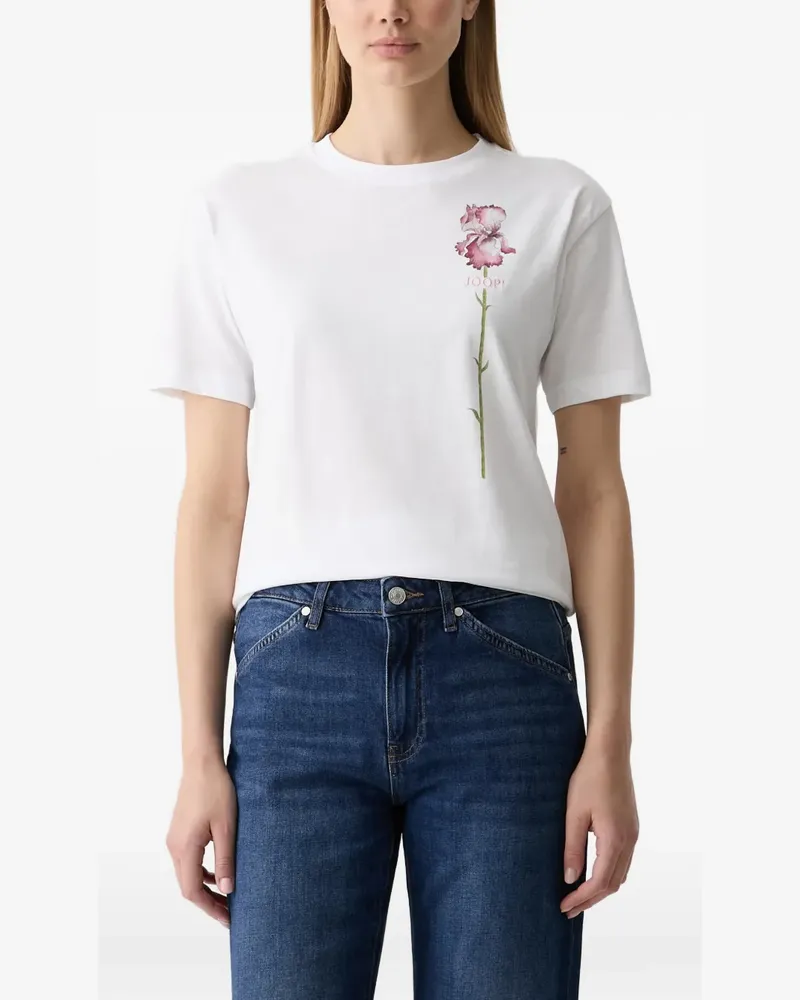 JOOP! floral-print T-shirt - Weiß Weiß