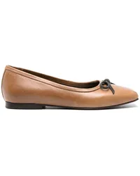 Brunello Cucinelli Monili Ballerinas mit Kettendetail Braun