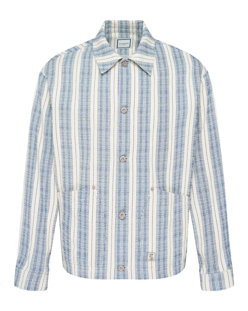 Wooyoungmi stripe-pattern textured jacket - Nude Nude